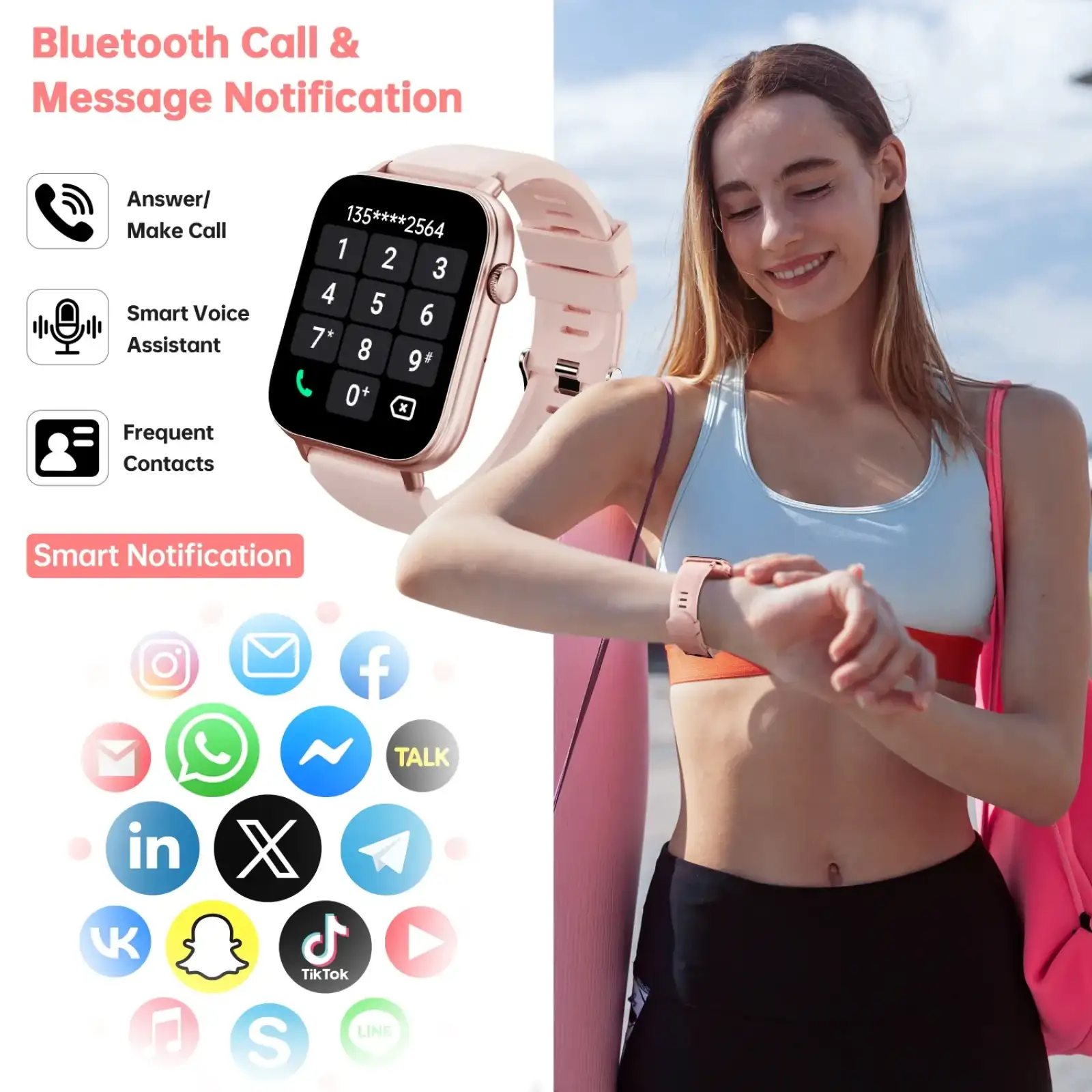 Годинник Oukitel V3 Pink (6941749818607) UA