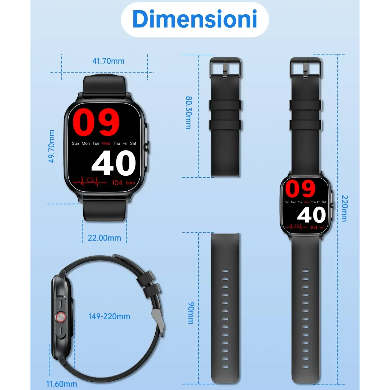 Годинник Oukitel V7 Pro Black (6941749851079) UA