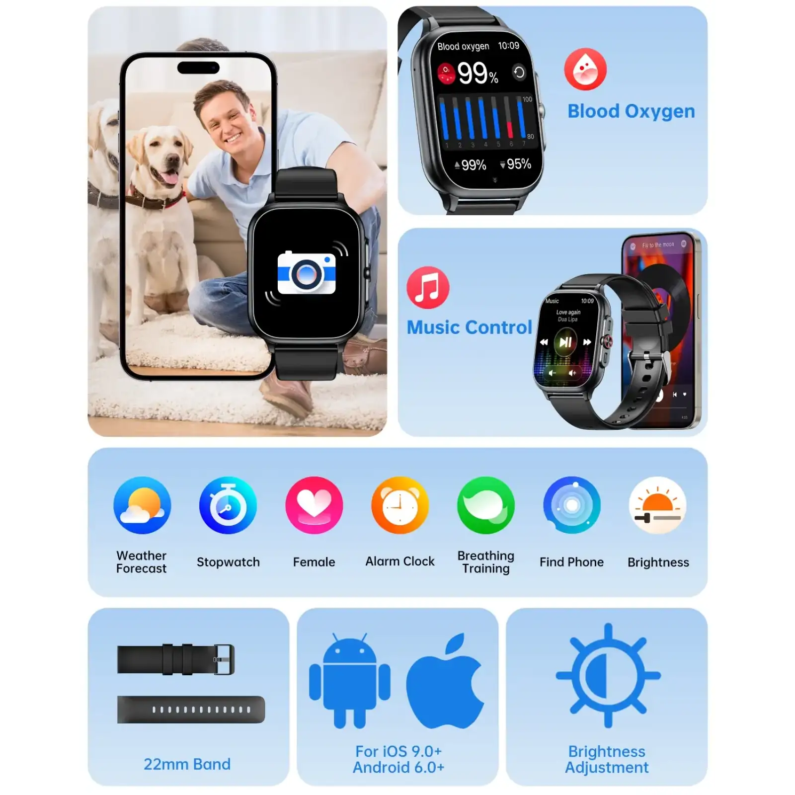 Годинник Oukitel V7 Pro Black (6941749851079) UA