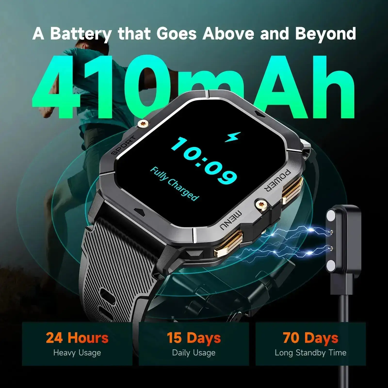 Годинник Oukitel BT101 Black (6931940739825) UA