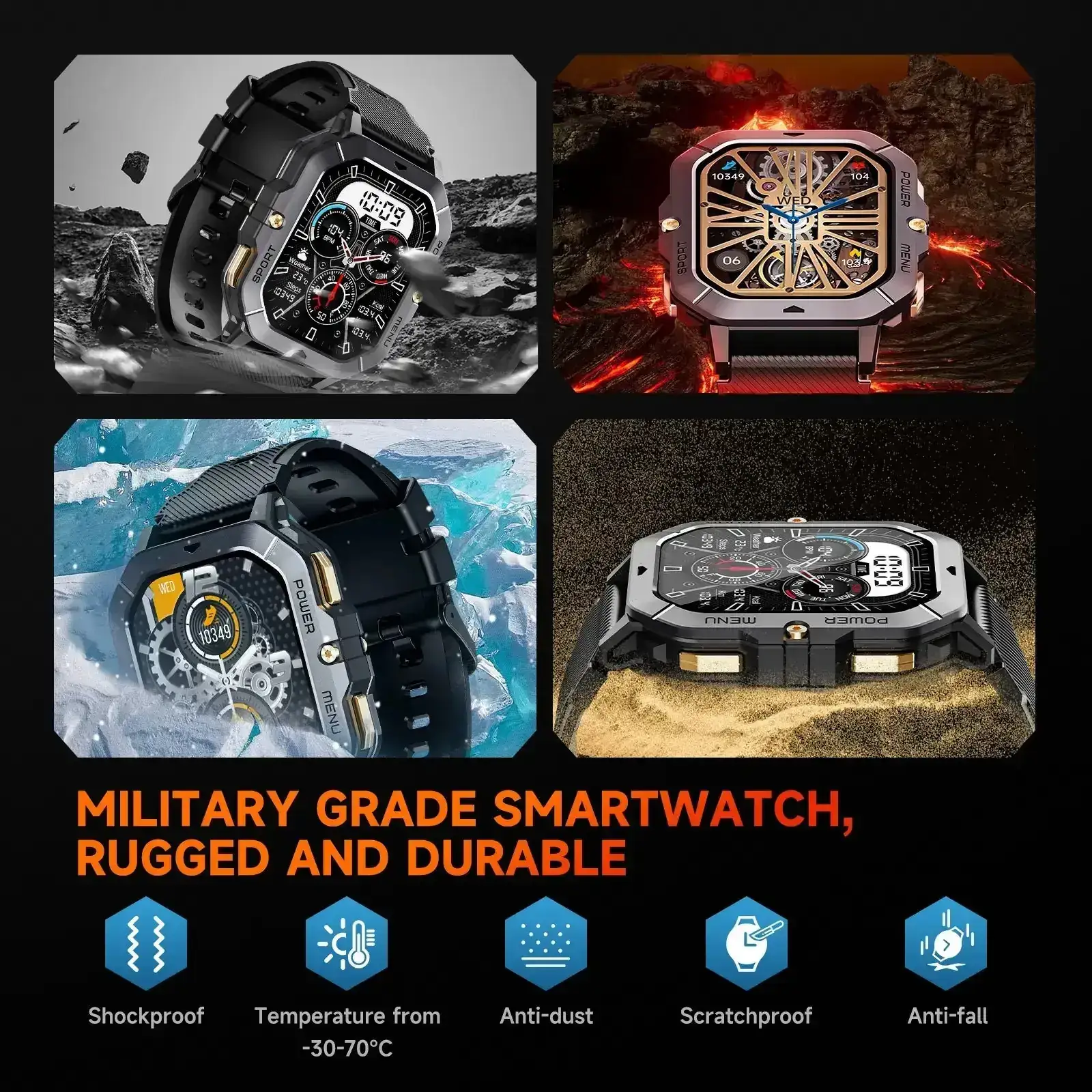 Годинник Oukitel BT101 Black (6931940739825) UA