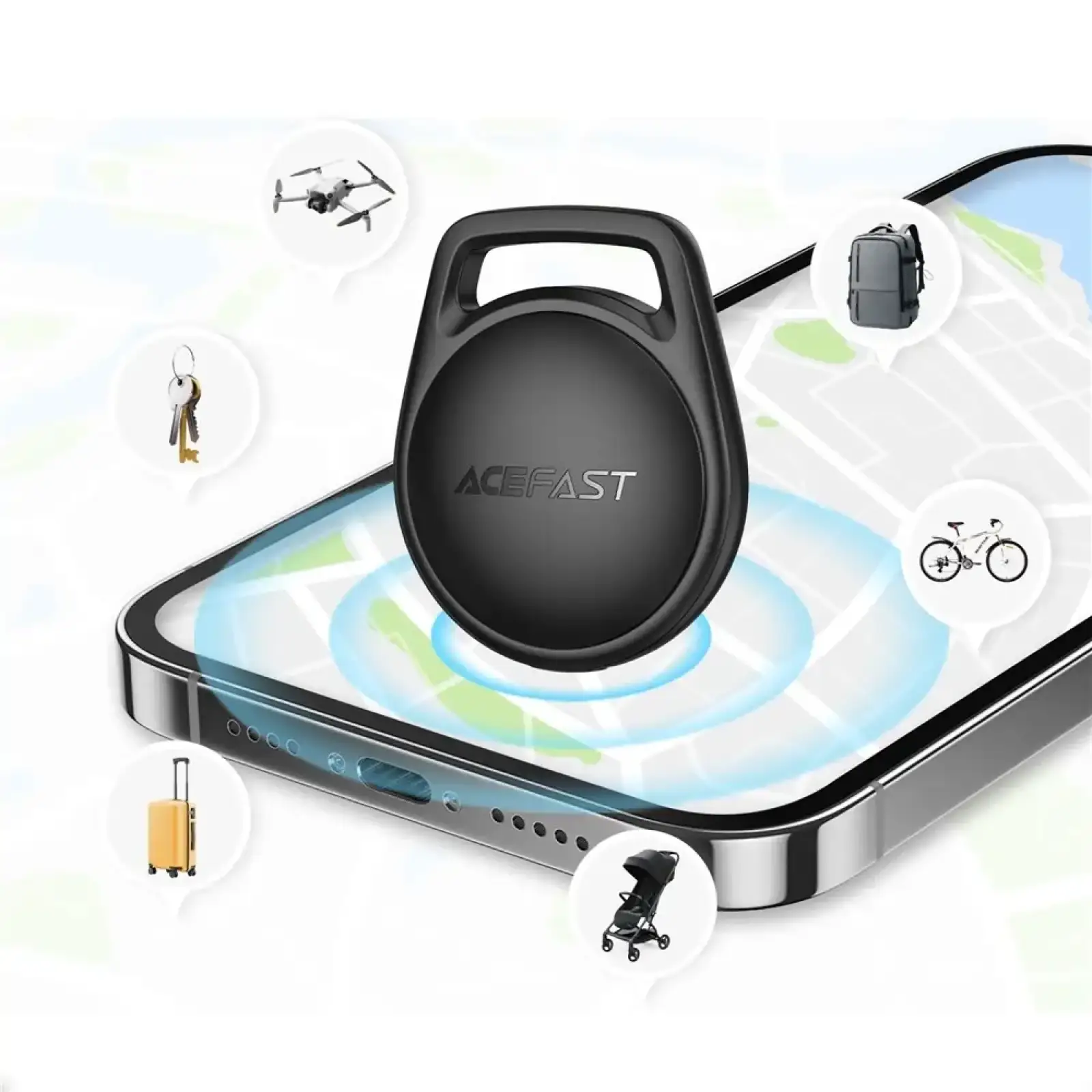 Трекер AceFast S2 button type positioning device single (6974316285083) UA