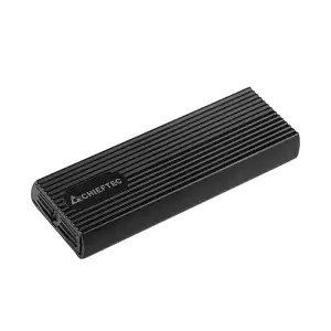 Корпус для M.2 NVME/SATA SSD CHIEFTEC CEB-M2C-TL, aluminium,USB 3.2 Gen2 Type-C, Black, RETAIL UA