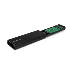 Корпус для M.2 NVME/SATA SSD CHIEFTEC CEB-M2C-TL, aluminium,USB 3.2 Gen2 Type-C, Black, RETAIL UA