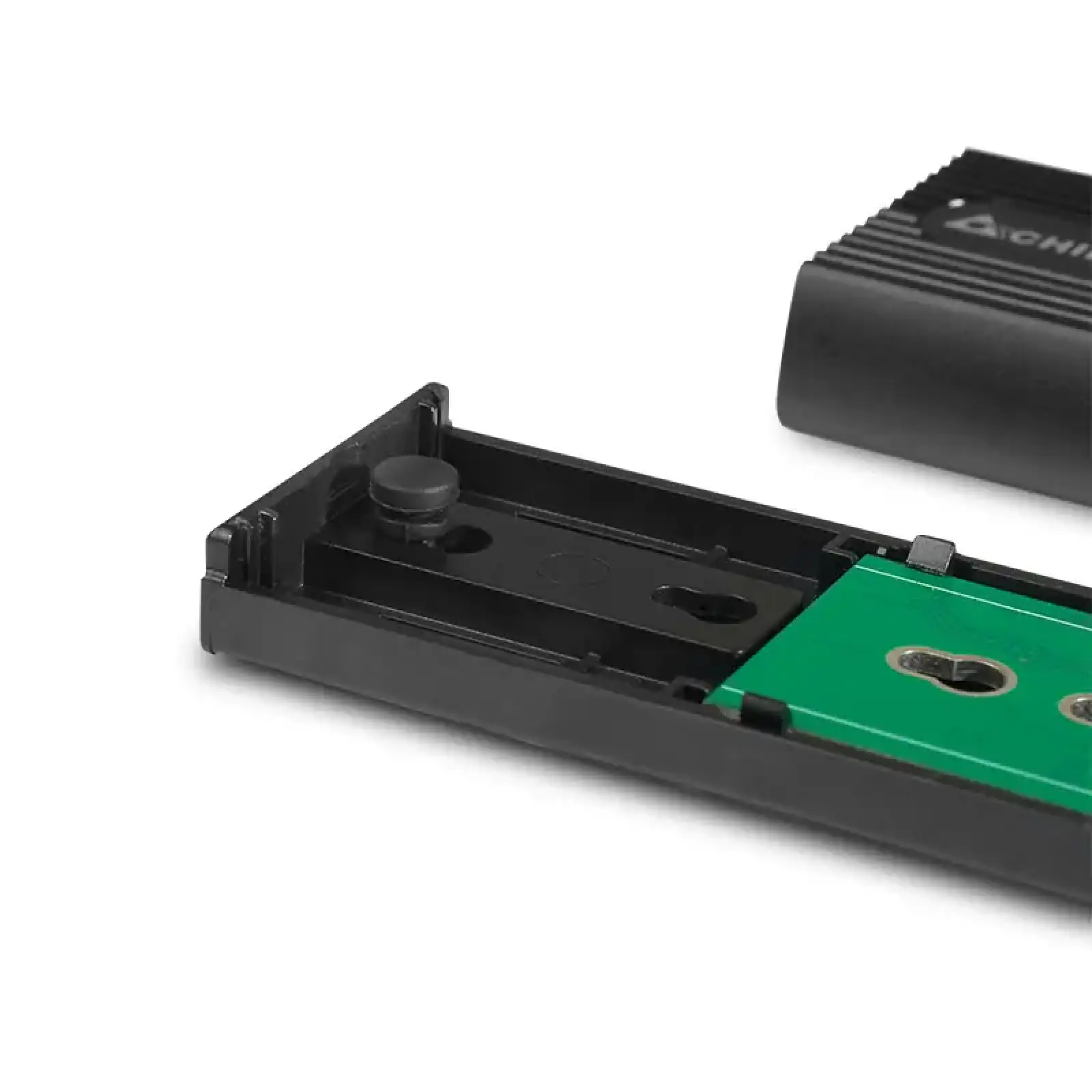 Корпус для M.2 NVME/SATA SSD CHIEFTEC CEB-M2C-TL, aluminium,USB 3.2 Gen2 Type-C, Black, RETAIL UA
