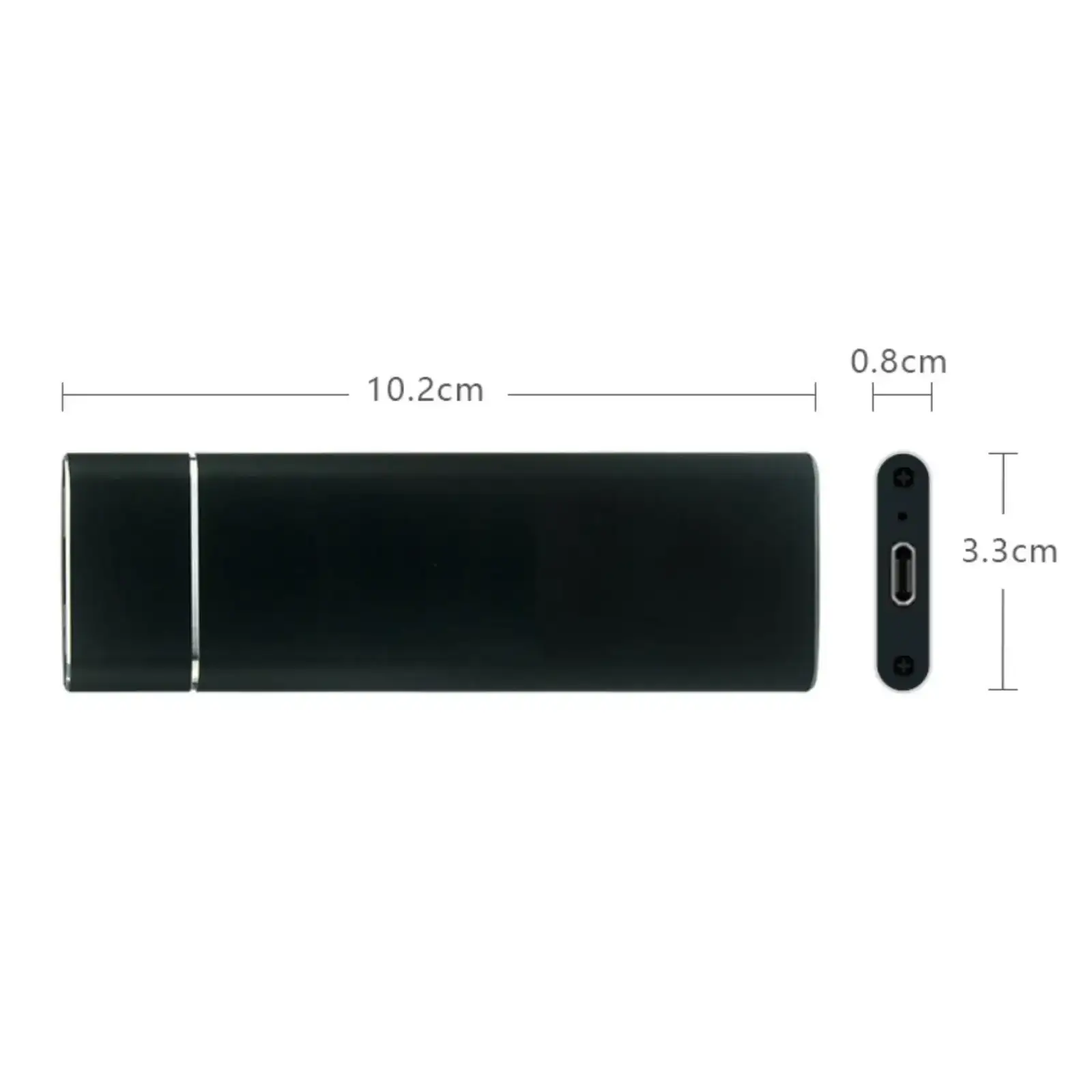 Зовнішня кишеня до M.2 на Type-C USB 3.1 (F) Gen2, 10 Gb/s, 2TB, B key NGFF Black (S1012) UA