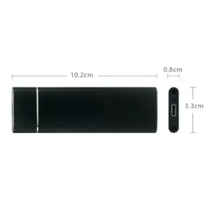 Зовнішня кишеня до M.2 на Type-C USB 3.1 (F) Gen2, 10 Gb/s, 2TB, B key NGFF Black (S1012) UA