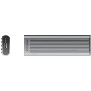 Зовнішня кишеня для SSD M.2 (NVME) M-key USB Type-C 3.2 10Gbps Heat Sink Aluminum сіра Vention (KPKH0) UA