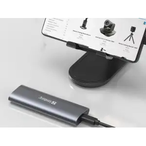 Зовнішня кишеня для SSD M.2, (NVMe) M-Key USB Type-C 3.2 сіра Sandberg (136-39) UA