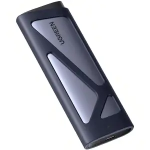 Зовнішня кишеня Ugreen CM767 USB 3.2 Gen 2 NVMe/SATA 10 Гбіт/с UASP TRIM до 8 ТБ Сіра (15813) UA