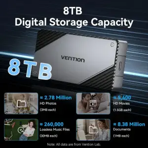Зовнішня кишеня для SSD M.2 (NVME) B&M Key/M Key USB Type-C 4.0, Aluminum Alloy, сіра Vention (KPZH0) UA