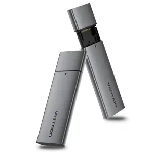 Зовнішня кишеня для SSD M.2 (NVME) M-key USB Type-C 3.2 сіра Vention (KPGH0) UA