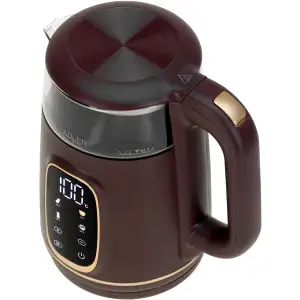 Електрочайник Adler AD 1305 burgundy 1850-2200Вт/ 1.7л/ скло/ встановлення температури/ (AD1305BU) UA