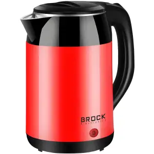 Електрочайник BROCK WK 5522 RD 1500Вт/ 1.8л/ подвійні стінки/ червоний (WK5522RD) UA