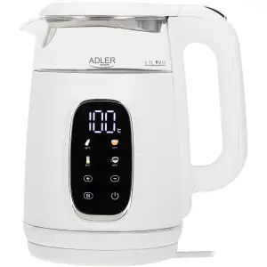 Електрочайник Adler AD 1305 white silver (AD1305WS) UA