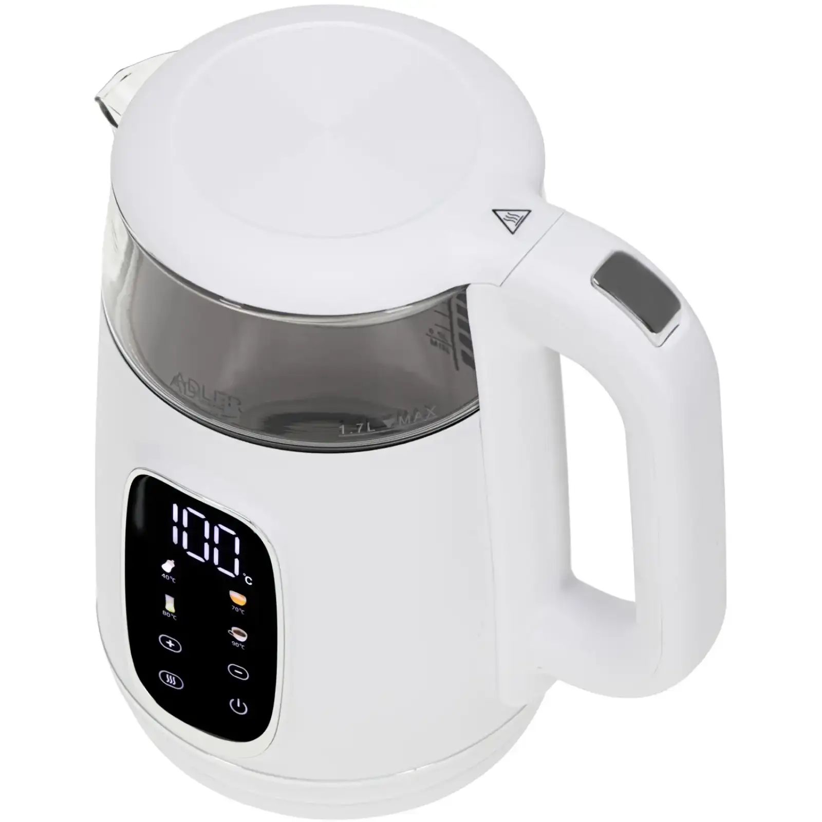Електрочайник Adler AD 1305 white silver (AD1305WS) UA