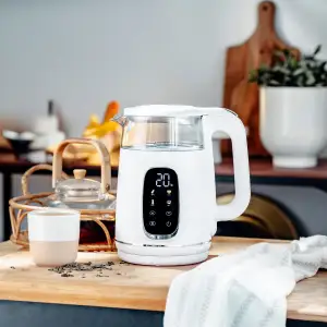 Електрочайник Adler AD 1305 white silver (AD1305WS) UA