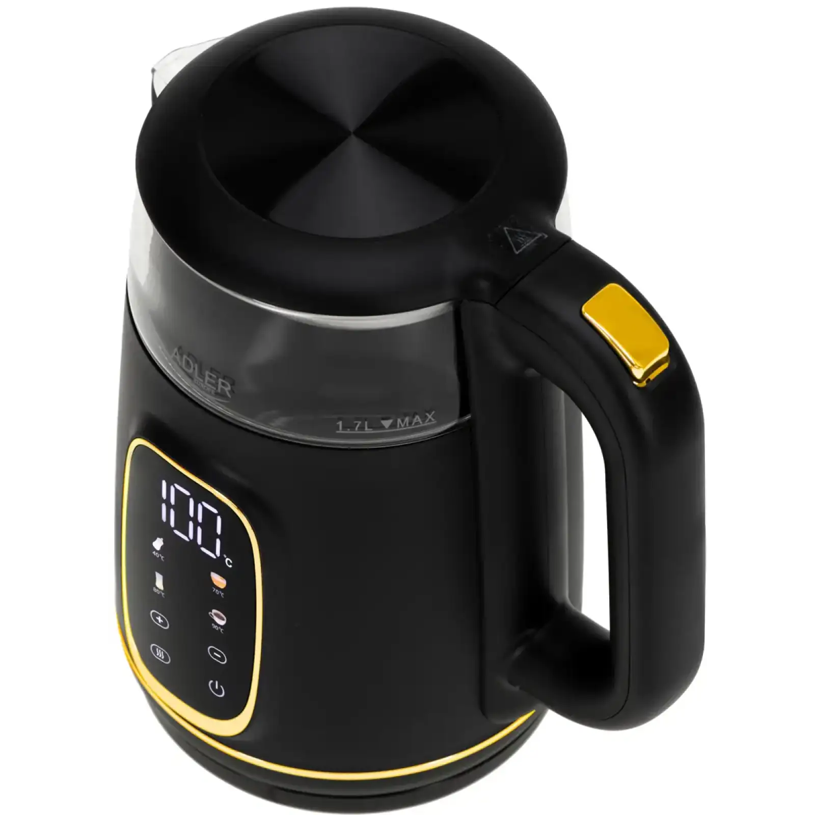 Електрочайник Adler AD 1305 black gold (AD1305BG) UA