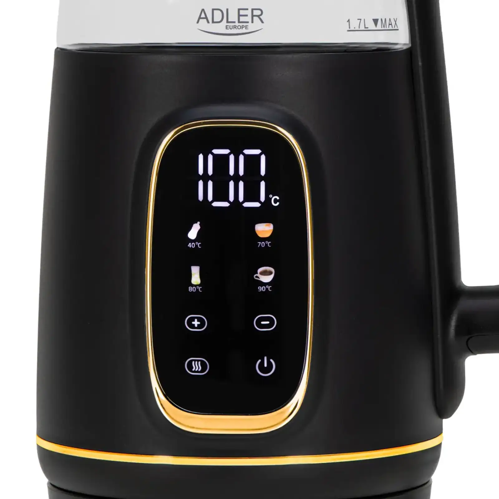 Електрочайник Adler AD 1305 black gold (AD1305BG) UA