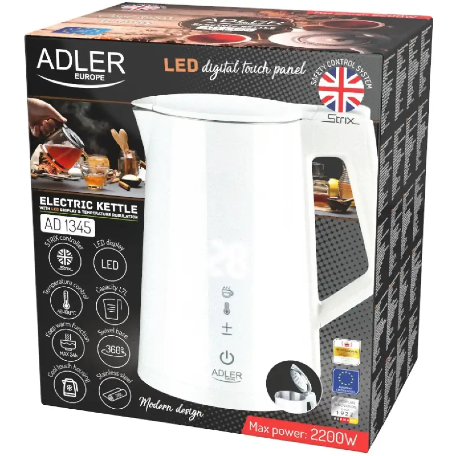 Електрочайник Adler AD (AD1345W) UA