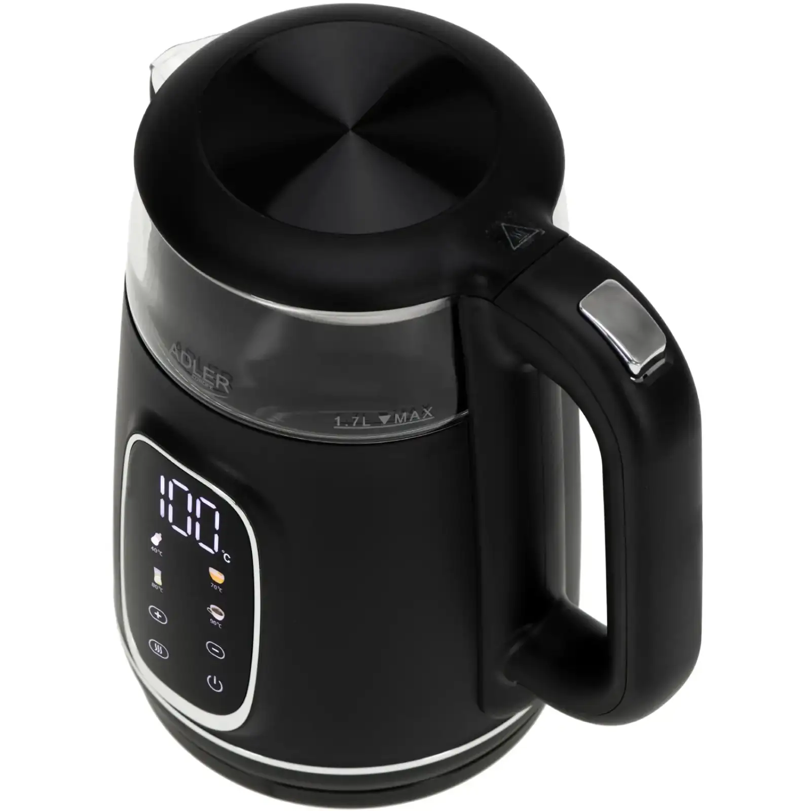 Електрочайник Adler AD 1305 black silver (AD1305BS) UA