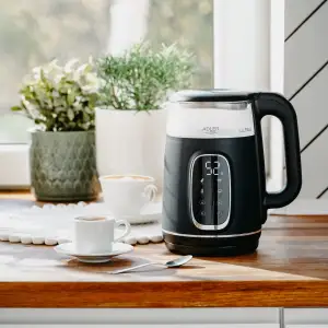 Електрочайник Adler AD 1305 black silver (AD1305BS) UA