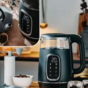 Електрочайник Adler AD 1305 black silver (AD1305BS) UA