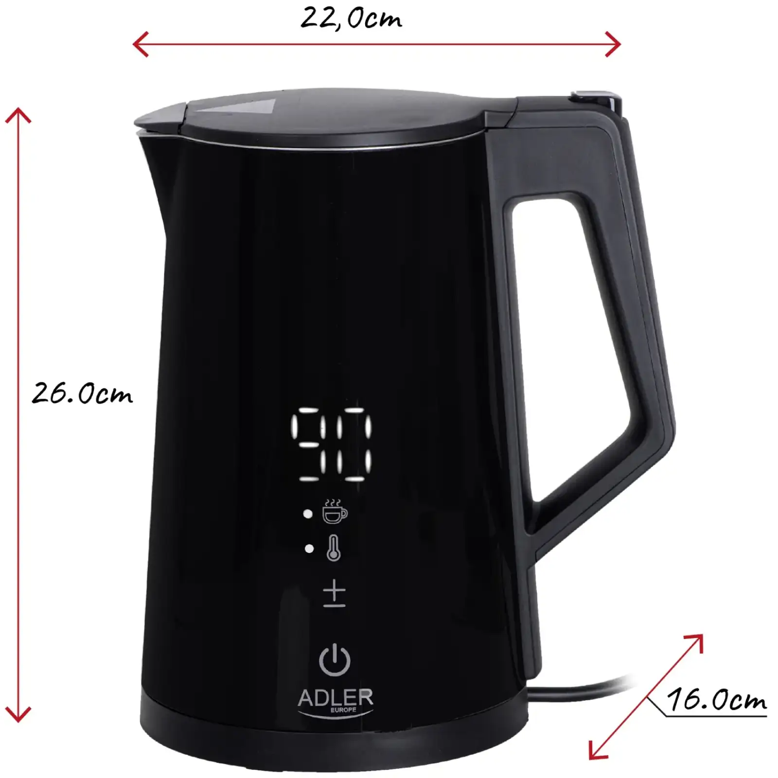 Електрочайник Adler AD 1345 black (AD1345B) UA