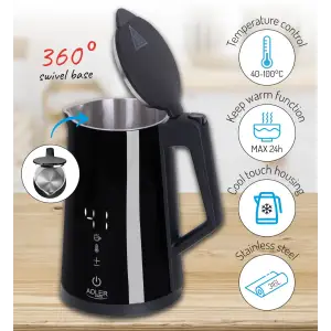 Електрочайник Adler AD 1345 black (AD1345B) UA