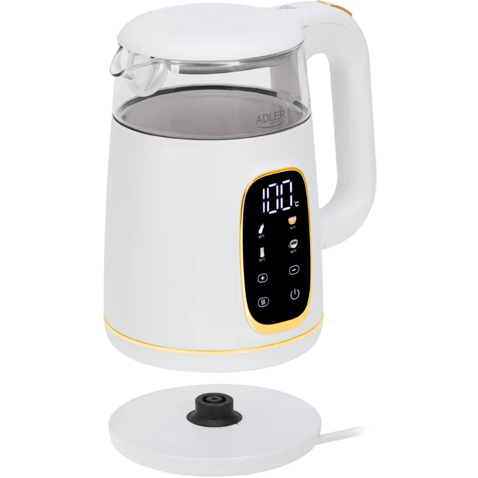 Електрочайник Adler AD 1305 white gold (AD1305WG) UA