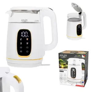 Електрочайник Adler AD 1305 white gold (AD1305WG) UA