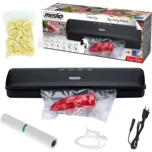 Вакууматор Mesko MS 4492 для пакетів,рулонів та контейнерів/ 95Вт/ 30см/ ел. керування/ чорний (MS4492) UA