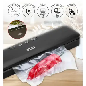 Вакууматор Mesko MS 4492 для пакетів,рулонів та контейнерів/ 95Вт/ 30см/ ел. керування/ чорний (MS4492) UA