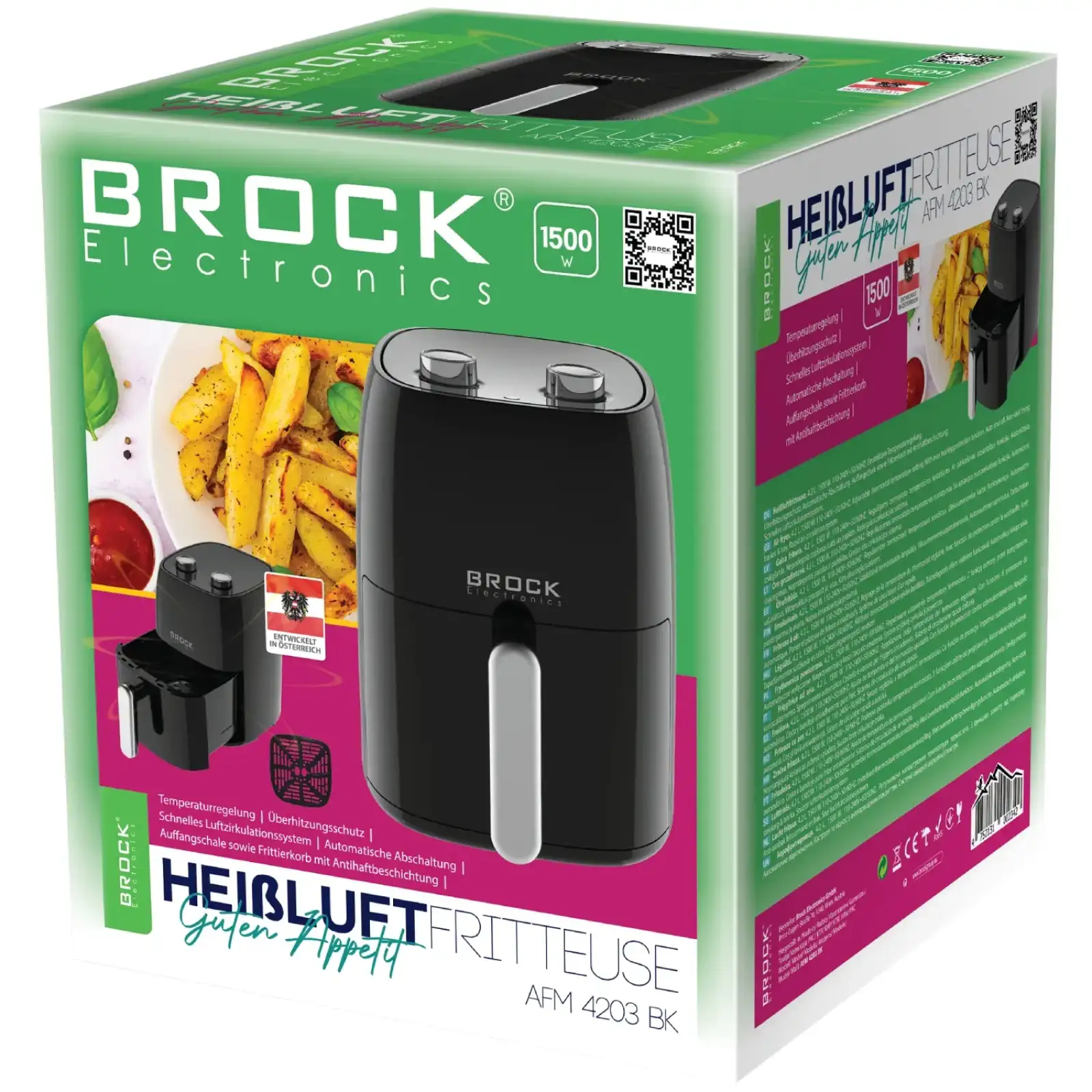 Мультипіч BROCK AFM 4203 BK 1500Вт/чаша 4.2л/механічне керування/чорна UA