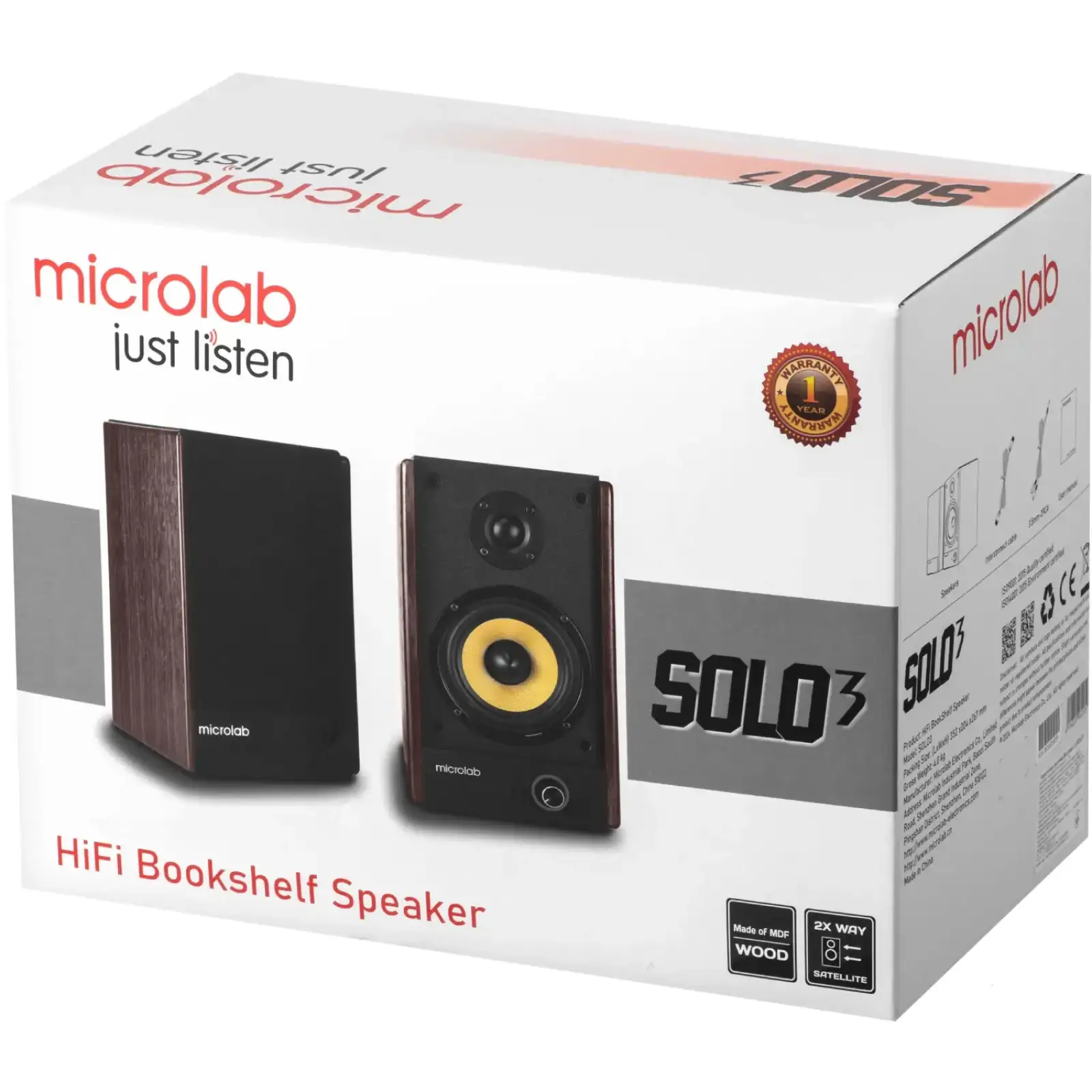 Акустическая система 2.0 Microlab SOLO 3 (SOLO3_V2) UA