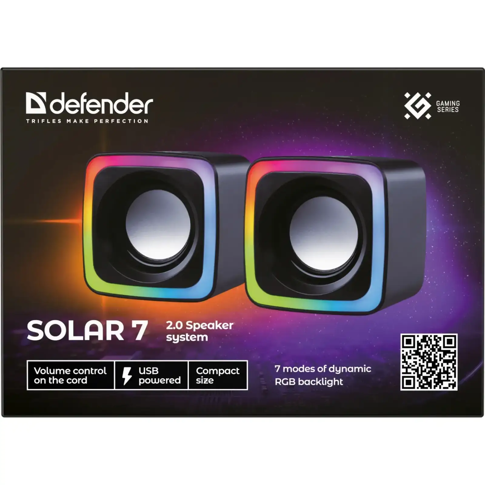 Акустична система 2.0 Defender Solar 7 (65117) UA