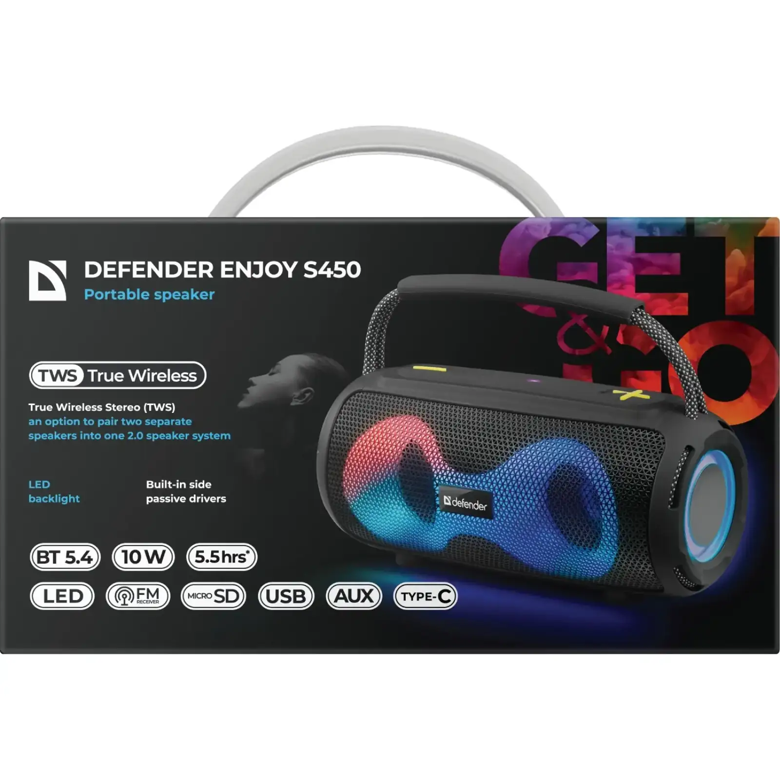 Портативна колонка 1.0 Defender S450 (65451) UA