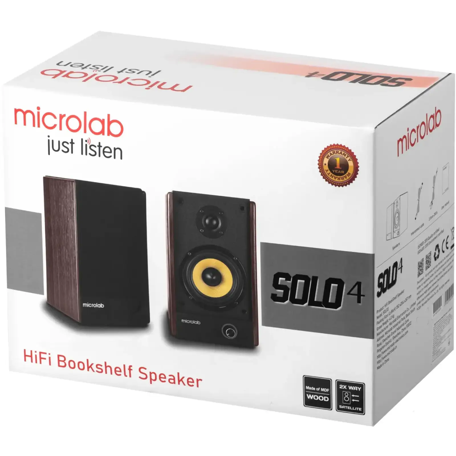 Акустическая система 2.0 Microlab SOLO 4 (SOLO4_V2) UA