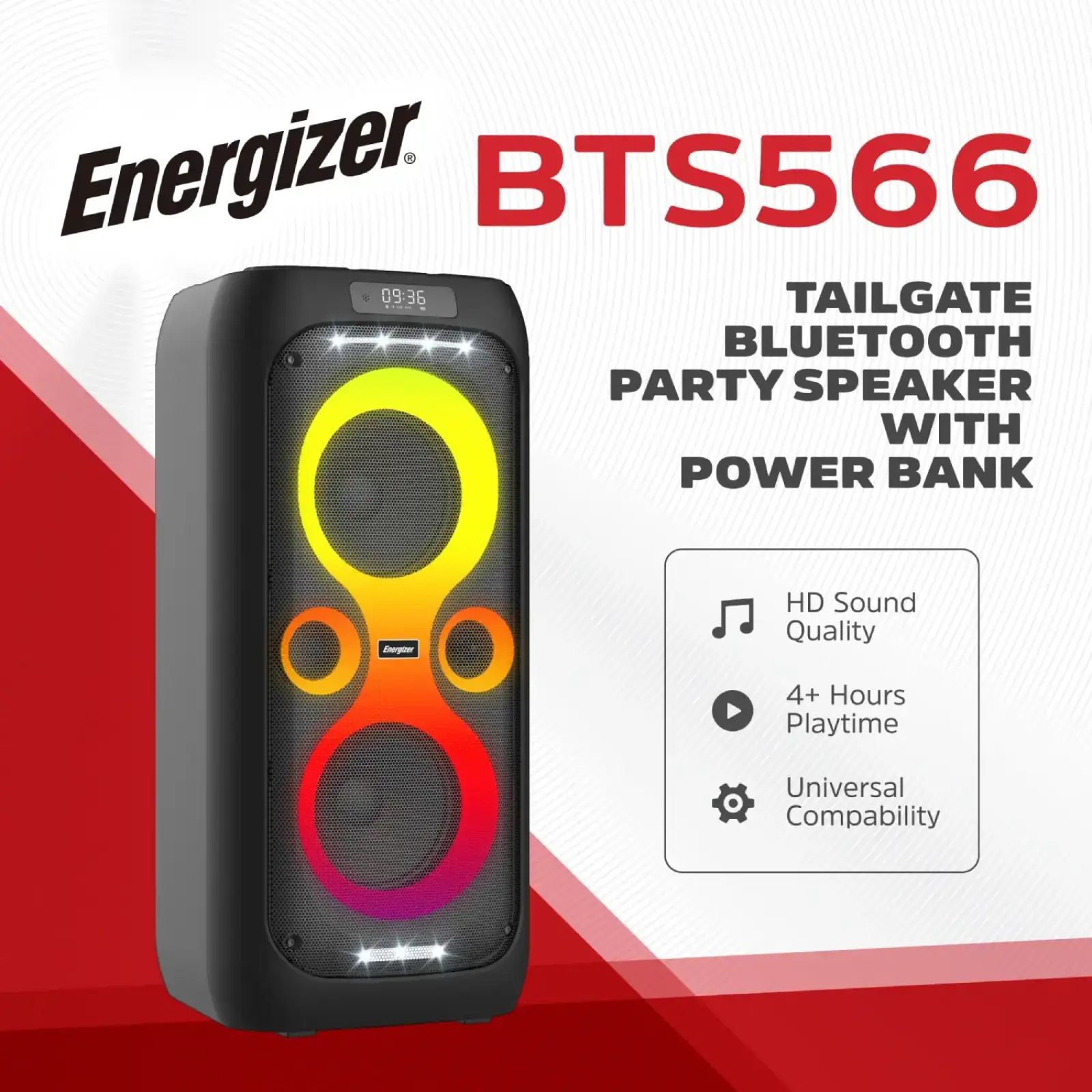 Портативна колонка 1.0 Energizer (BTS566) UA