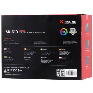 Акустична система 2.1 XTRIKE ME SK-610, 11Вт LED USB UA