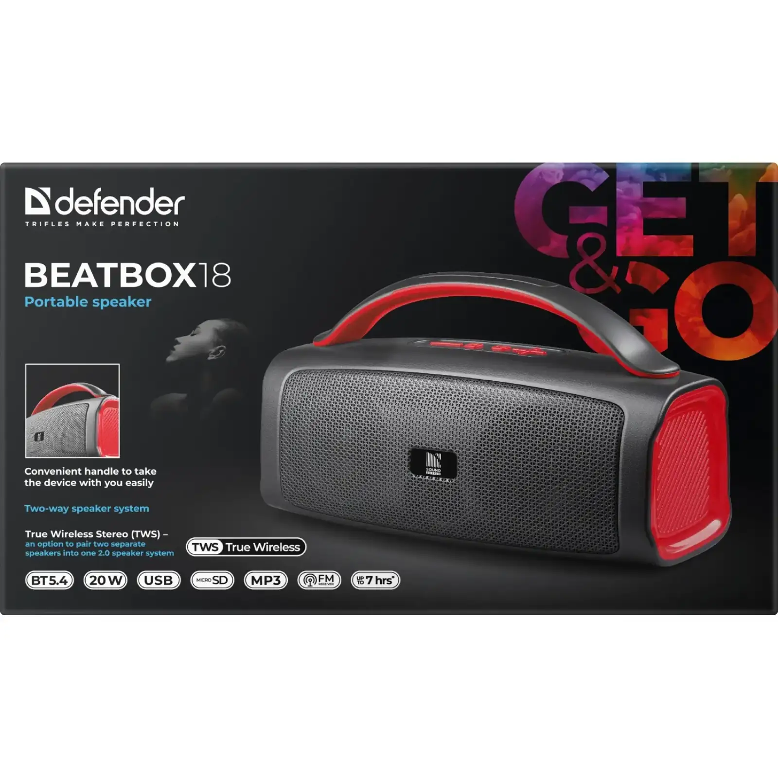 Акустична система 1.0 Defender Beatbox 18 (65218) UA