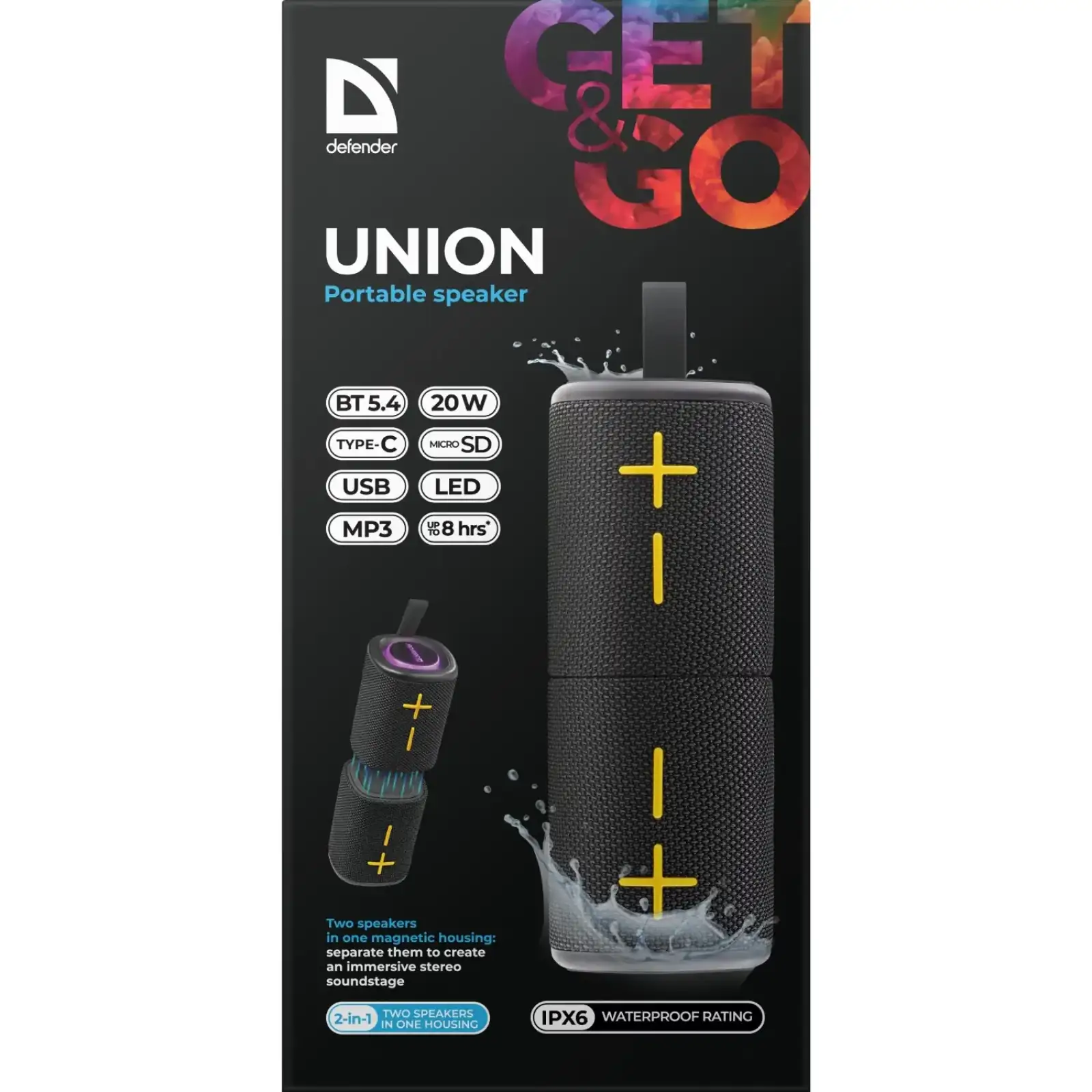 Портативна колонка 1.0 Defender Union (65139) UA