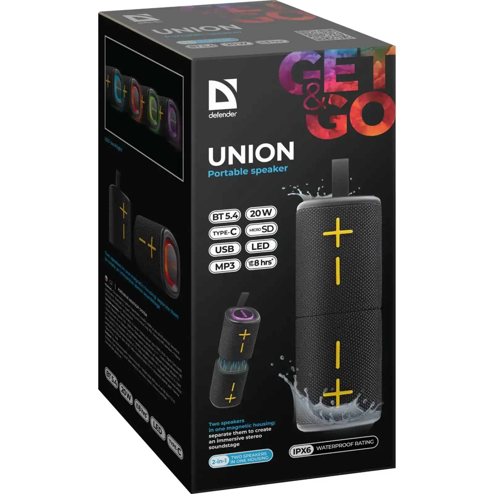 Портативна колонка 1.0 Defender Union (65139) UA