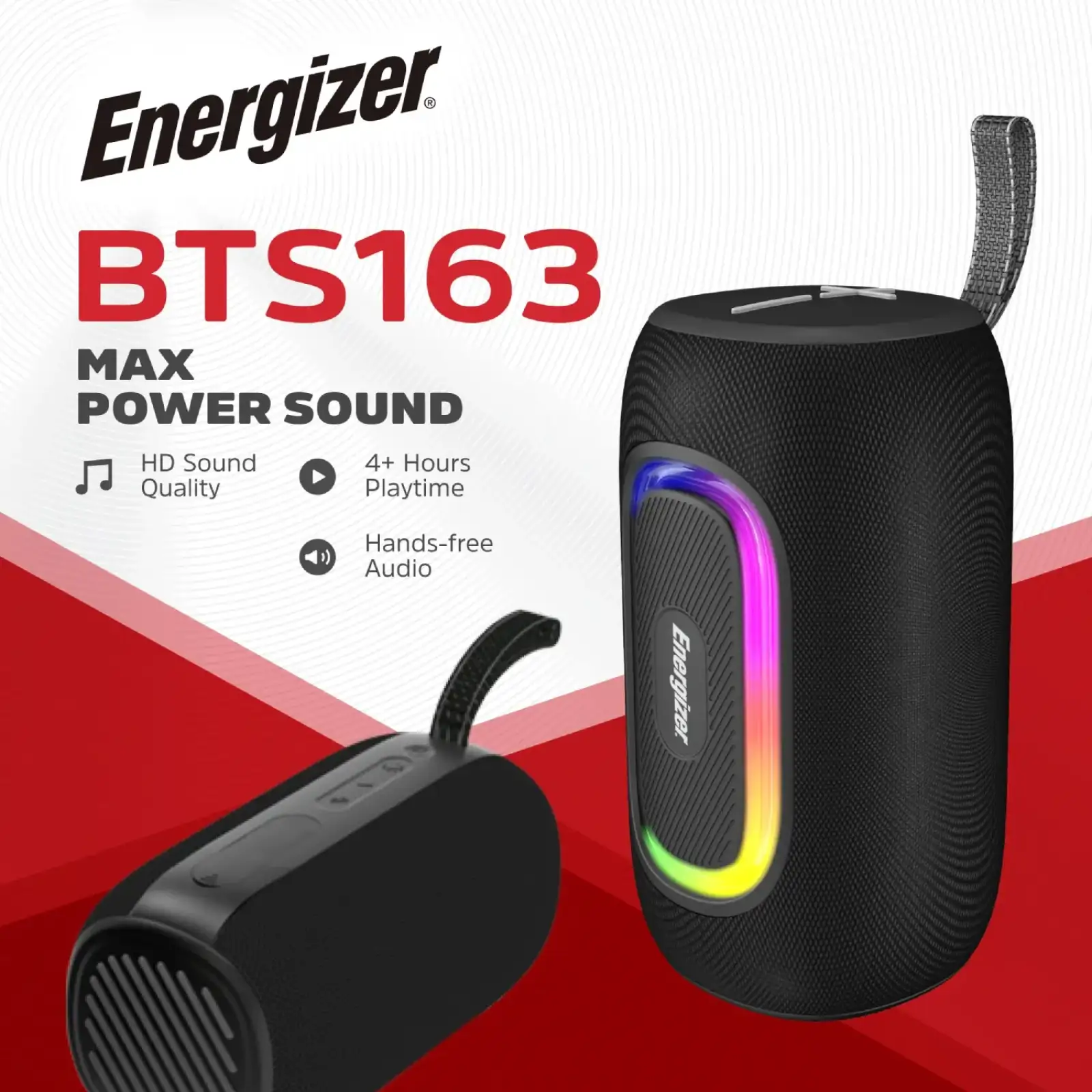 Портативна колонка 1.0 Energizer (BTS163) UA