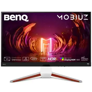 Монітор TFT 32" BenQ EX3210U, 4K UHD, IPS, 144Hz, 1 мс, HDMI, DP, USB-hub, HAS, колонки, білий (9H.LKHLB.QBE) UA