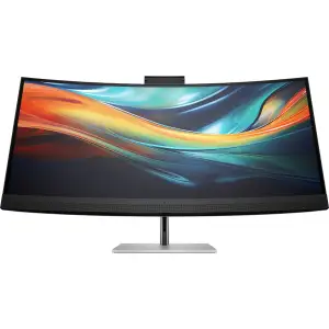 Монітор TFT 39.7" HP S7 Pro 740pm, IPS, 5K2K, вигн., HDMI, DP, USB-C, RJ-45, Cam, HAS, кол.,чорно-сріблястий (8Y2R2AA) UA