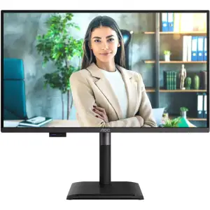 Монітор TFT 27" AOC Q27P4U, QHD, IPS, 120Hz, 2xHDMI, DP, USB-hub, HAS, Pivot, колонки, чорний UA