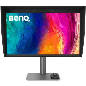 Монітор TFT 27" BenQ PD2770U, IPS, 4K UHD, HDMI, DP, USB-C, USB-hub, HAS, колонки, темно-сірий (9H.Y0ELB.QBE) UA