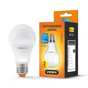 LED лампа VIDEX A60e 12W E27 4100K 220V VL-A60e-12274 (23649) UA