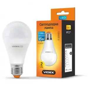 LED лампа VIDEX A65e 15W E27 4100K (холодне) 220V VL-A65e-15274 (23884) UA